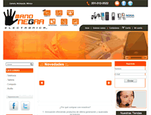 Tablet Screenshot of electronicamanonegra.com